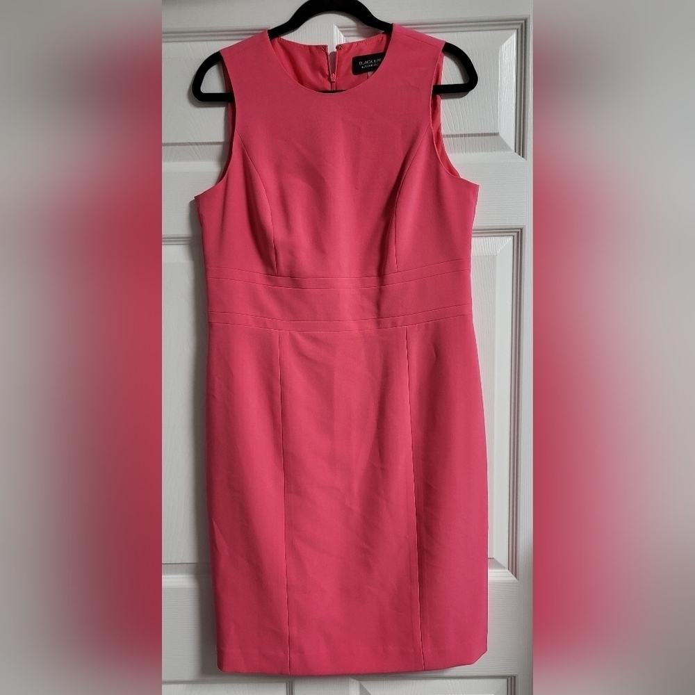 Black Label by Evan Picone - Pink, Sleeveless, Lined, Fitted Dress - Size 10